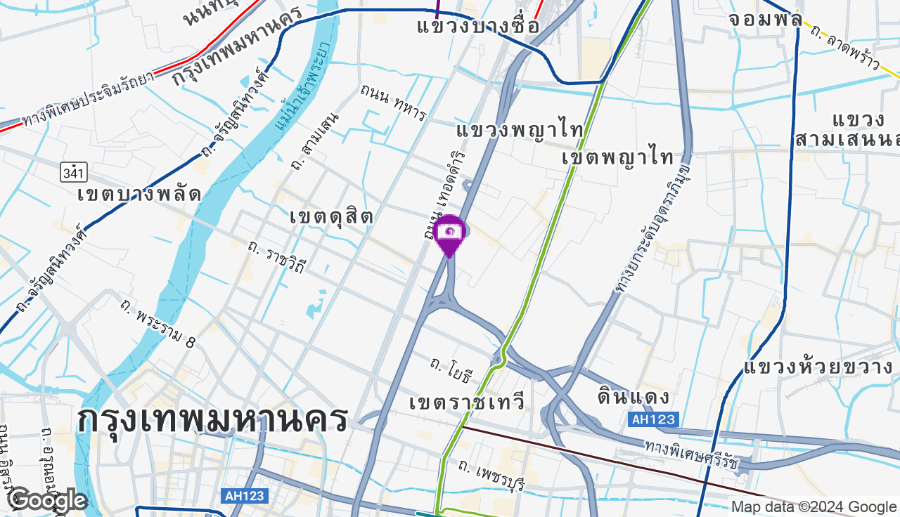 ทางพิเศษศรีรัช(ทางด่วนขั้นที่ 2) - พระราม 6 (ขาเข้า)