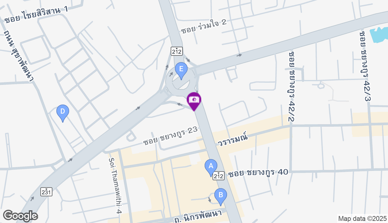 แยกวนารมณ์ - มุ่งหน้าเข้าเมืองอุบลฯ