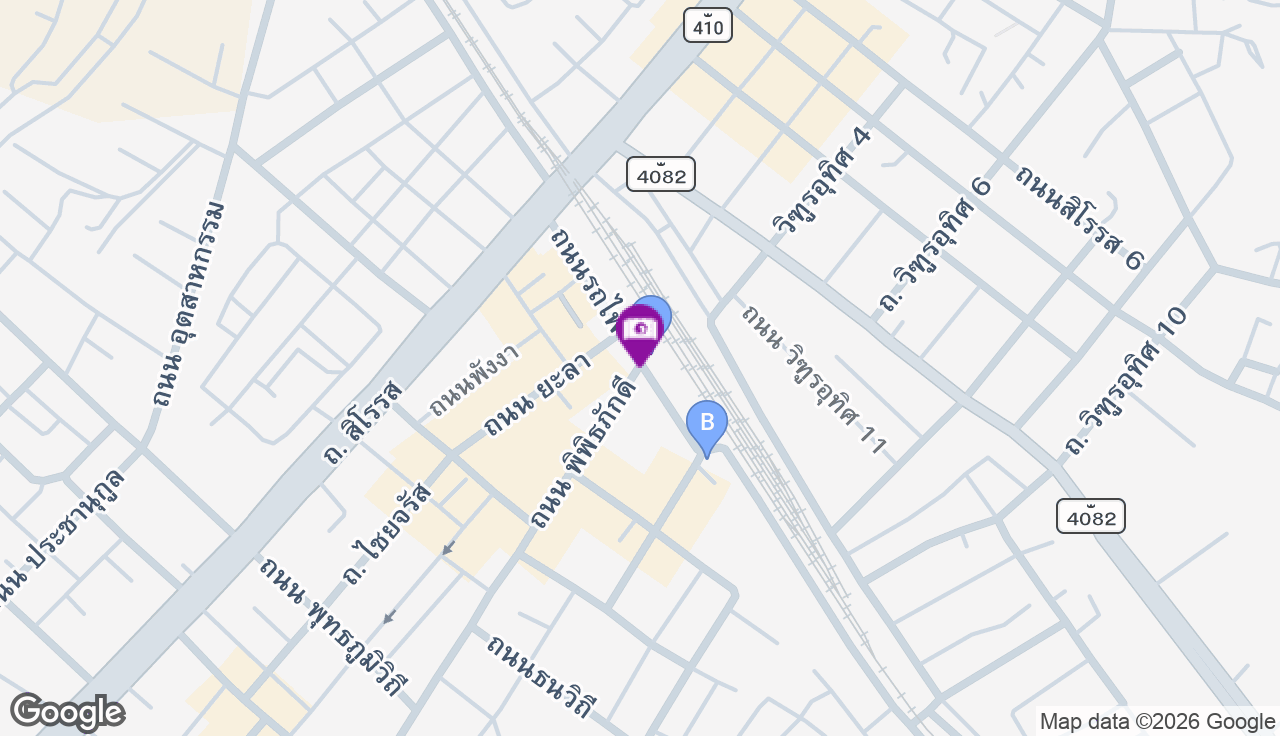 ถ.นิพิธภักดี - หน้าสถานีรถไฟยะลา